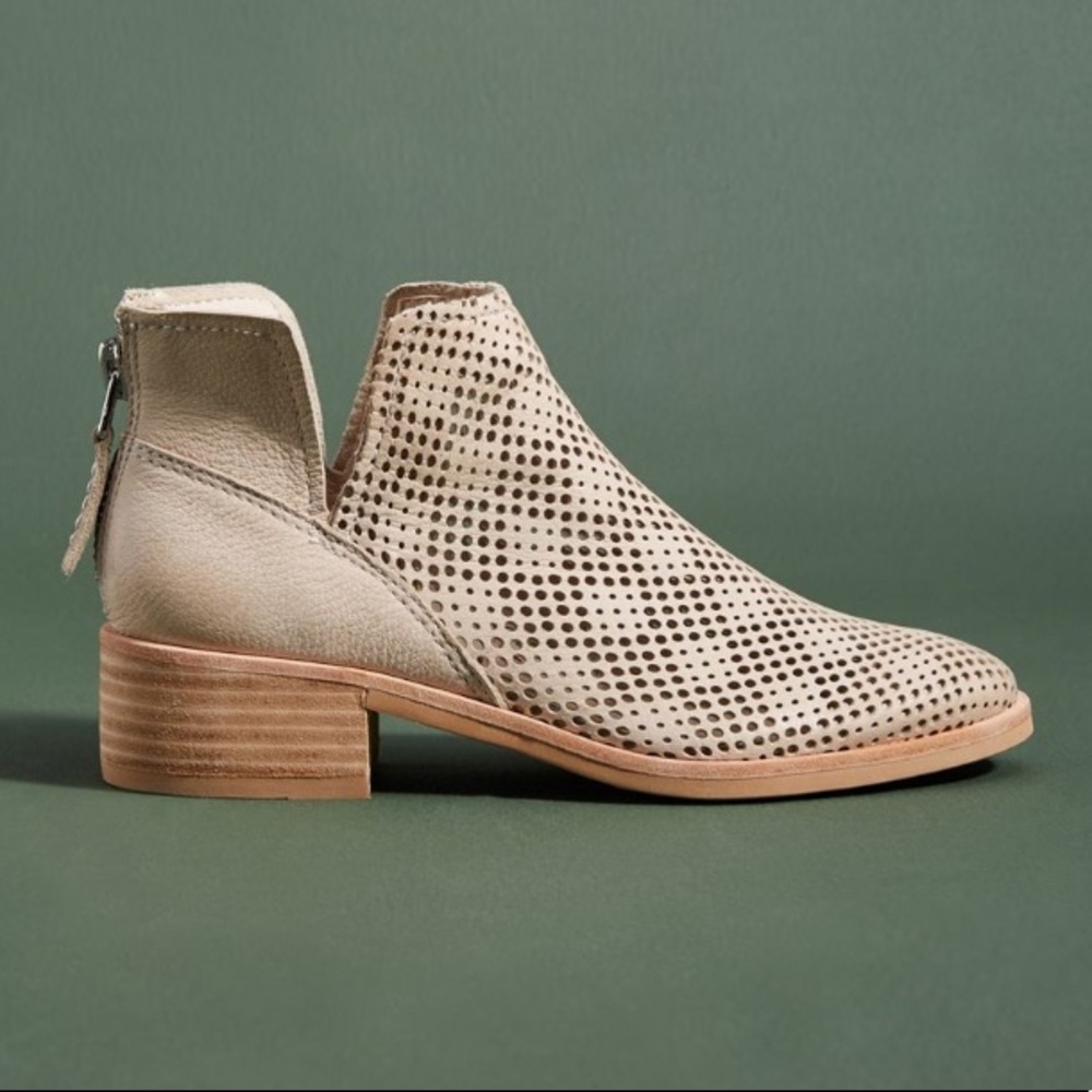 Dolce Vita suede perforated ankle boots